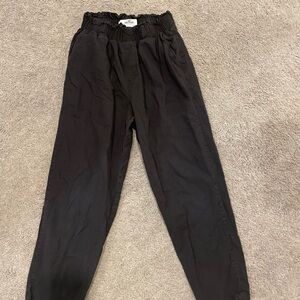 Hollister youth black  high rise joggers